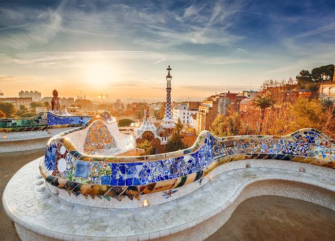 Park Güell overlooking Barcelona