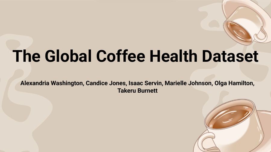 Global Coffee Health Dataset presentation cover